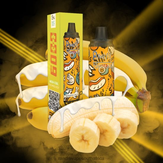 RandM Tornado 6000 Airflow Control Vape Pod Device 1Pc D8842N288 Banana Milk RandM vape buy online