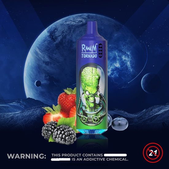 RandM Tornado 9000 Vape Pod Device 1Pc Version 2 D8842N141 Mixed Berries RandM vape south africa