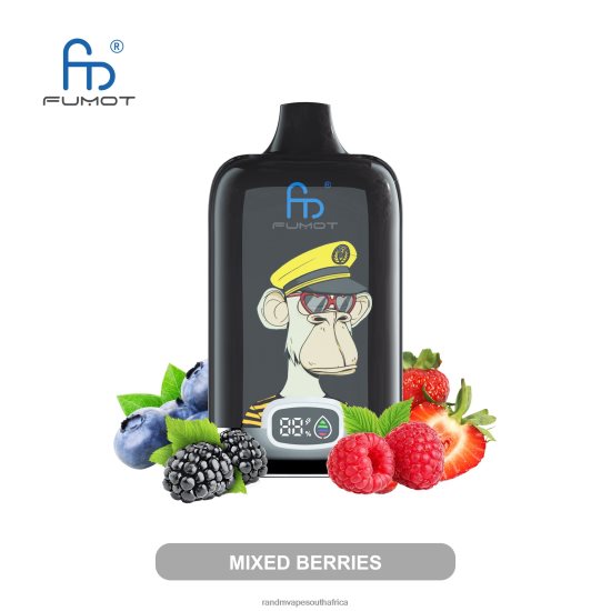 Fumot Original RandM Digital Box 12000 Battery And Liquid Display Vape Device D8842N13 Mixed Berries RandM online shop