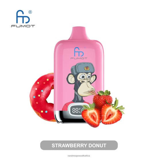 Fumot Original RandM Digital Box 12000 Battery And Liquid Display Vape Device D8842N14 Strawberry Donut RandM vape cape town