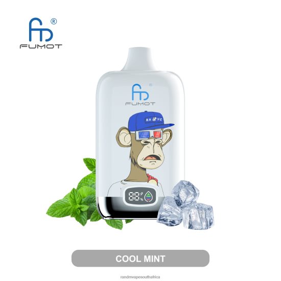 Fumot Original RandM Digital Box 12000 Battery And Liquid Display Vape Device D8842N1 Cool Mint RandM vape south africa