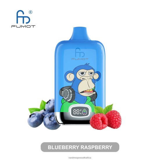 Fumot Original RandM Digital Box 12000 Battery And Liquid Display Vape Device D8842N4 Blueberry Raspberry RandM vape cape town