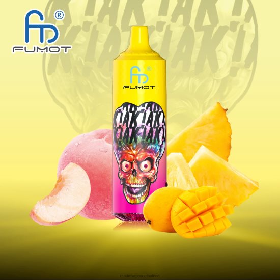 Fumot RandM Tornado 9000 Pro Vape Device With Battery And Ejuice Display Version 1 D8842N193 Peach Pineapple Mango RandM online shop