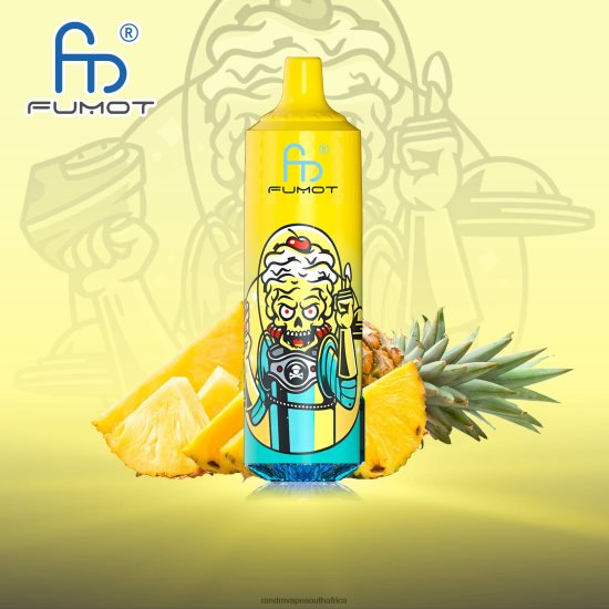 Fumot RandM Tornado 9000 Pro Vape Device With Battery And Ejuice Display Version 1 D8842N194 Pineapple RandM vape cape town