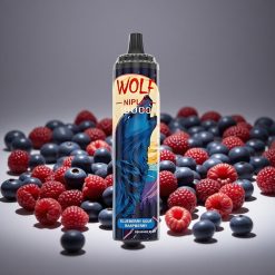 JNR Wolf Niplo 10000 Puffs Blueberry Sour Raspberry 20ml E-liquid 650mAh Battery Type-C Charge