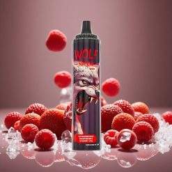 JNR Wolf Niplo 10000 Puffs Strawberry Raspberry Cherry Ice 20ml E-liquid 650mAh Battery 1.0 Ohm Type-C Charge