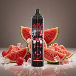 JNR Wolf Niplo 10000 Puffs Watermelon Ice 20ml E-liquid 1.0ohm Mesh 650mAh Battery Type-C Charge